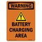 Signmission Safety Sign, OSHA WARNING, 10" Height, Battery Charging Area, Portrait OS-WS-D-710-V-12980 - alternate 1